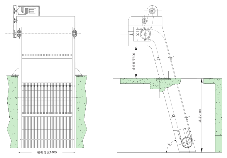 GSHP鏈條回轉式多耙格柵除污機