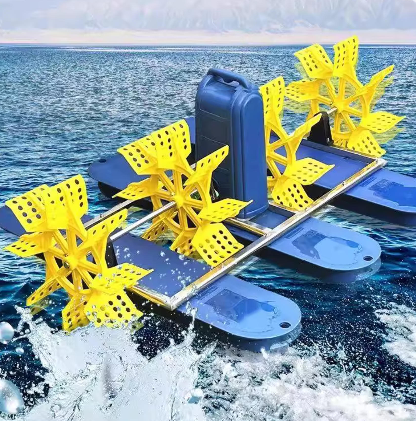 碧水清波，驅動未來：南京藍寶石太陽能水車曝氣機